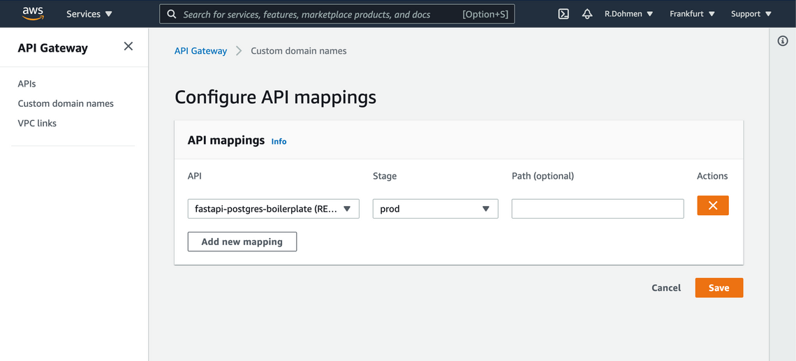 custom domain name mapping